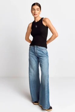 Rich & Royal Top Mit Logostickerei<Damen Tops
