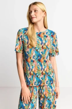 Rich & Royal T-Shirt In Crinkle-Optik<Damen T-Shirts