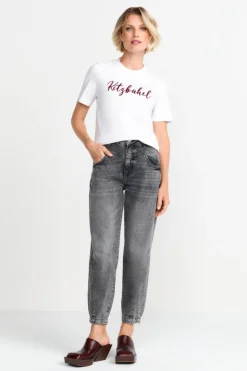 Rich & Royal T-Shirt Mit Flockdruck<Damen T-Shirts