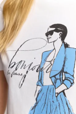 Rich & Royal T-Shirt Mit Illustrations-Print<Damen T-Shirts