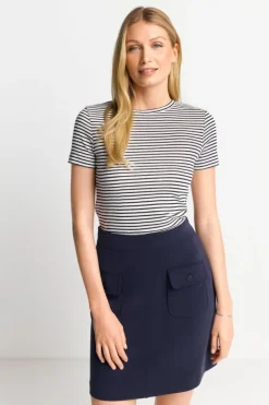 Rich & Royal T-Shirt Mit Metallfäden<Damen T-Shirts