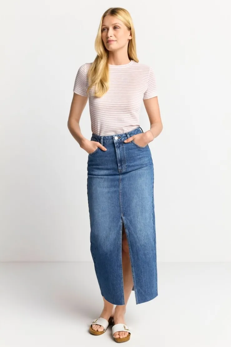 Rich & Royal T-Shirt Mit Metallfäden<Damen T-Shirts