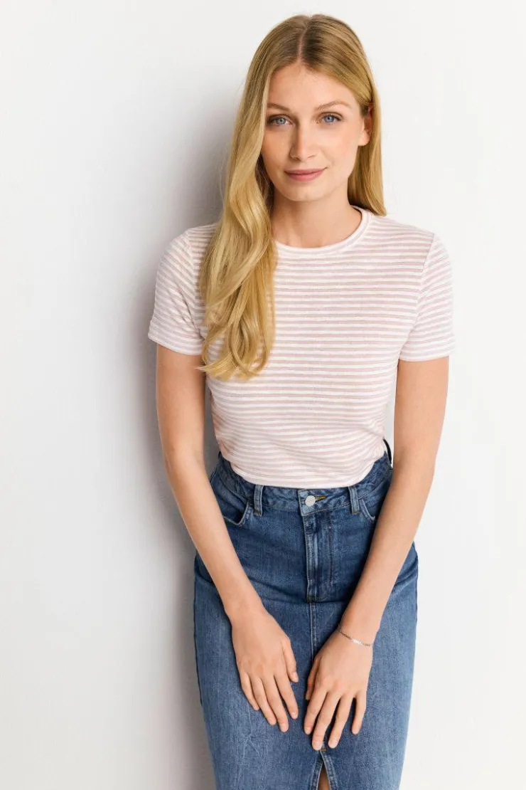 Rich & Royal T-Shirt Mit Metallfäden<Damen T-Shirts