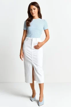 Rich & Royal T-Shirt Mit Metallfäden<Damen T-Shirts