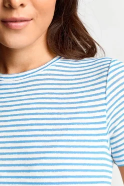 Rich & Royal T-Shirt Mit Metallfäden<Damen T-Shirts