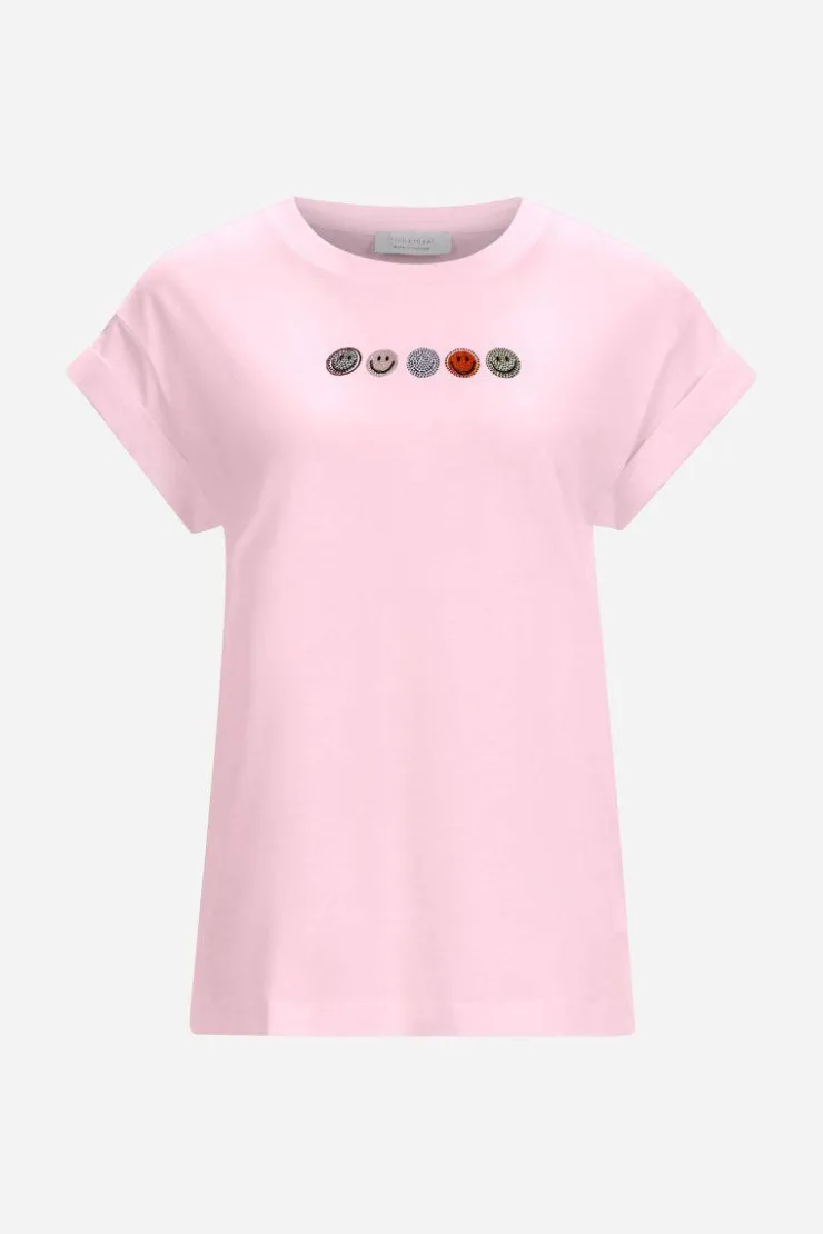 Rich & Royal T-Shirt Mit Strass-Smileys<Damen T-Shirts
