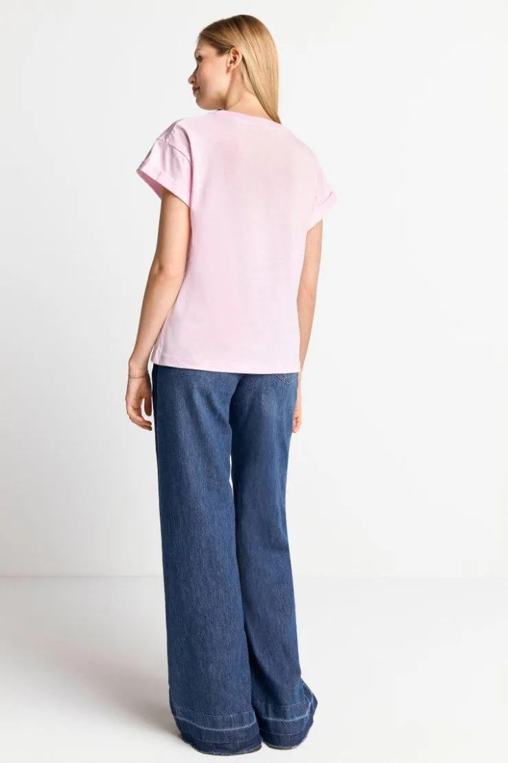 Rich & Royal T-Shirt Mit Strass-Smileys<Damen T-Shirts