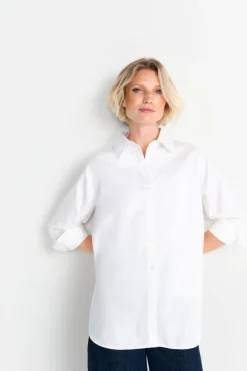 Rich & Royal Weiße Oversize-Bluse<Damen Casual Blusen|Business Blusen