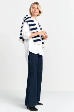 Rich & Royal Weiße Oversize-Bluse<Damen Casual Blusen|Business Blusen