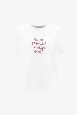 Rich & Royal Weißes Statement-T-Shirt<Damen T-Shirts