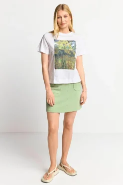 Rich & Royal Weißes T-Shirt Mit Print<Damen T-Shirts