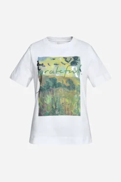 Rich & Royal Weißes T-Shirt Mit Print<Damen T-Shirts