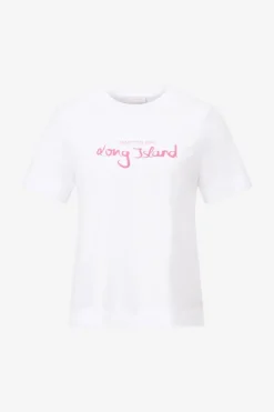 Rich & Royal Weißes T-Shirt Mit Schriftzug<Damen T-Shirts
