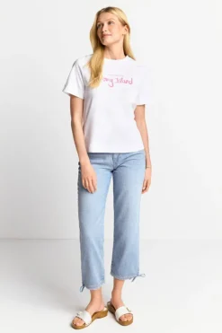 Rich & Royal Weißes T-Shirt Mit Schriftzug<Damen T-Shirts