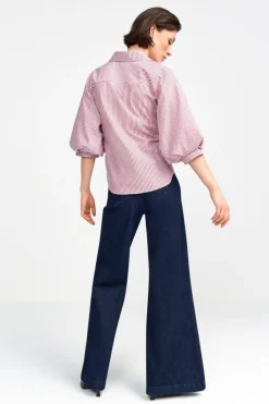 Rich & Royal Wickelbluse Mit V-Neck Und Streifen<Damen Casual Blusen