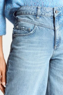 Rich & Royal Wide Leg Denim Mit Passe<Damen Wide Leg