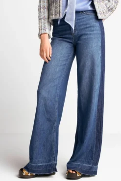 Rich & Royal Wide Leg Denim Mit Seitenstreifen<Damen Wide Leg